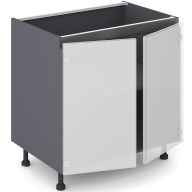 Тумба hi-tech 60 см 2 двери Премиум V2.0