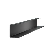 Профиль торцевой для шкафа, для фасадов 18 мм, цвет черный анод, L=2800мм